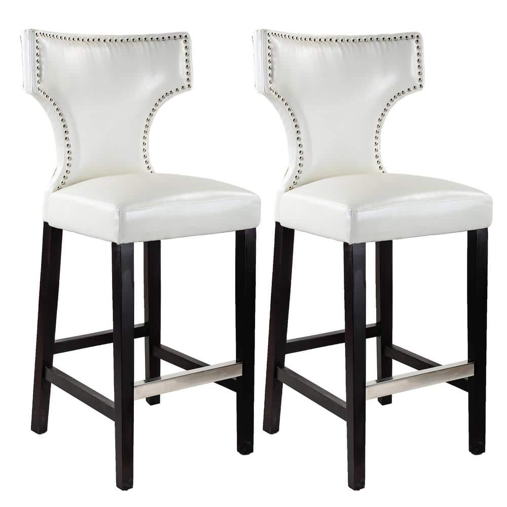 studded leather bar stools