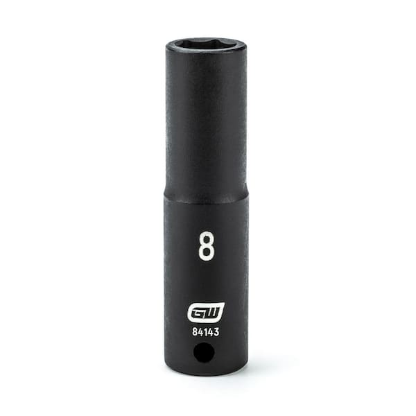 GEARWRENCH 1/4 in. Drive 8mm 6-Point Metric Deep Impact Socket