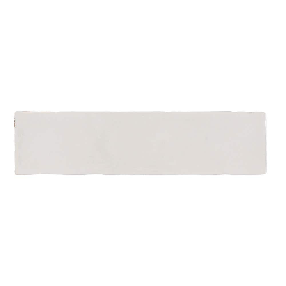 Take Home Tile Sample - Cotton Blossom White 2.5 in. x 6 in. Glossy Textured Ceramic price history on PriceWatchPro
