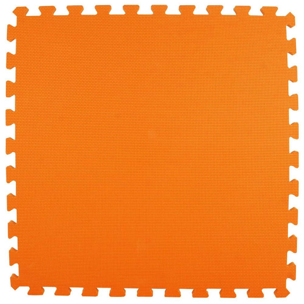 Greatmats Premium Orange 24 in. W x 24 in. L Foam Kids and Gym Interlocking Tiles (58.1 sq. ft.) (15-Pack)