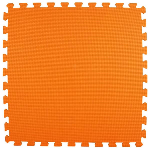 Greatmats Premium Orange 24 in. W x 24 in. L Foam Kids and Gym Interlocking Tiles (58.1 sq. ft.) (15-Pack)