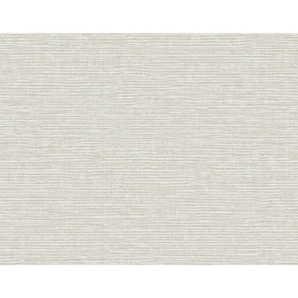A-Street Prints Vivanta Light Grey Texture Grass Cloth Strippable Roll (Covers 60.8 sq. ft.)