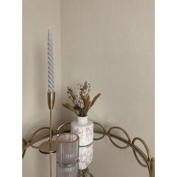 Walls Republic Beige Embossed Plain Weave Effect Print Non Woven Non-Pasted Textured Wallpaper 57 Sq. Ft.