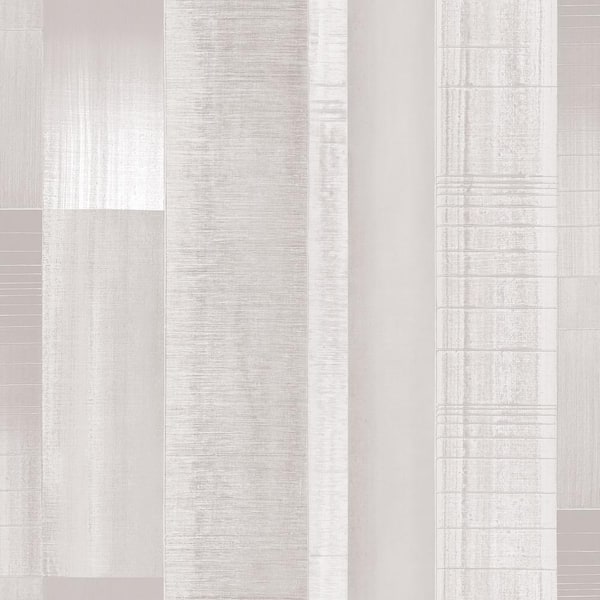 Unbranded TexStyle Warm Neutrals Agen Stripe Satin Non-Pasted on Non-Woven Paper Wallpaper Roll