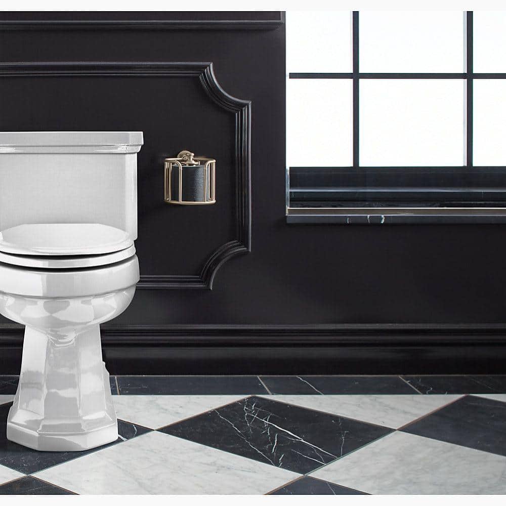 White High Efficiency Elongated One-Piece Toilet