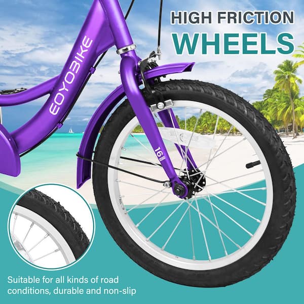 MOONCOOL 16 in Tricycle for Beginner Riders, Single Speed 3 Wheel