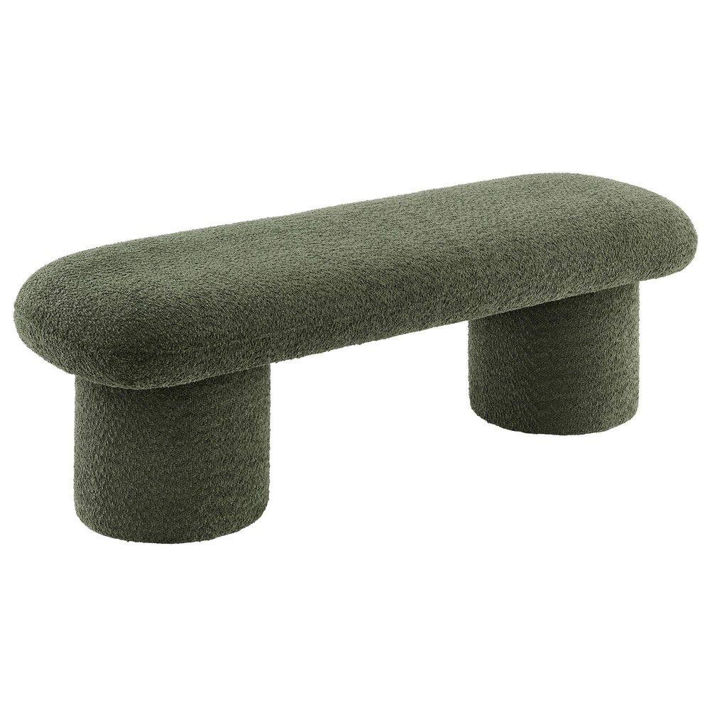 Orla Sage 55 in. Chenille Upholstered Bedroom Bench