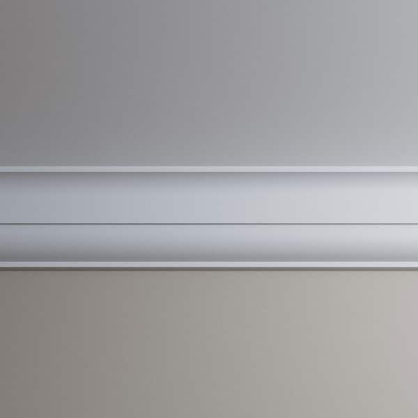 Ekena Millwork Iris 6.25 in. D x 9.75 in. W x 96 in. L Polyurethane Crown Moulding