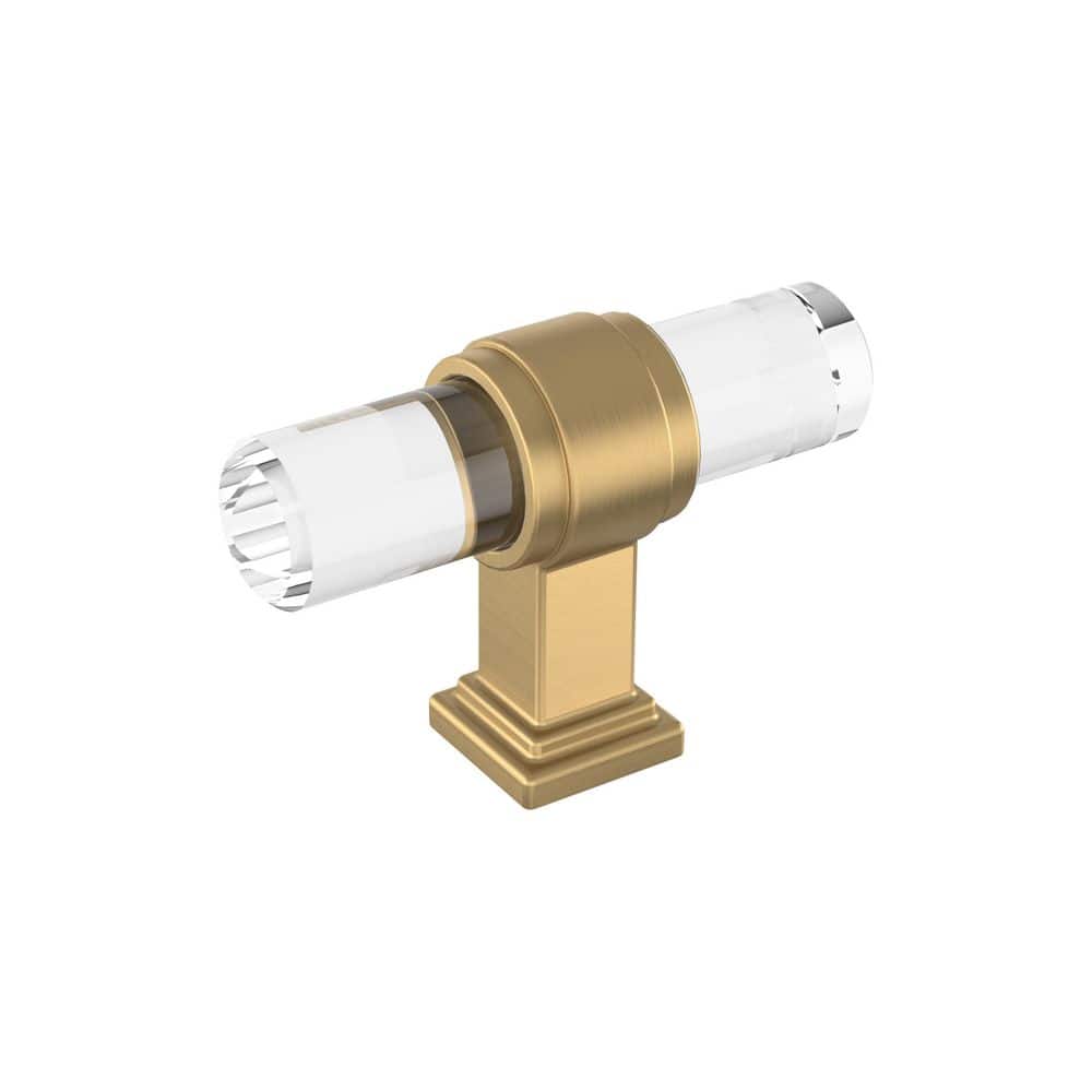 Glacio 2-1/8 in. (54mm) Length Clear/Champagne Bronze Bar Cabinet Knob price history on PriceWatchPro