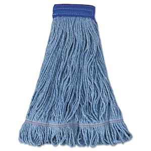 Cotton/Synthetic Fiber Super Loop Wet String Mop Mop Head, 5 in. Headband, X-Large Size, Blue, (12-Carton)