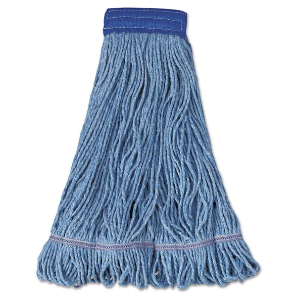 Boardwalk Cotton/Synthetic Fiber Super Loop Wet String Mop Mop Head, 5 in. Headband, X-Large Size, Blue, (12-Carton)