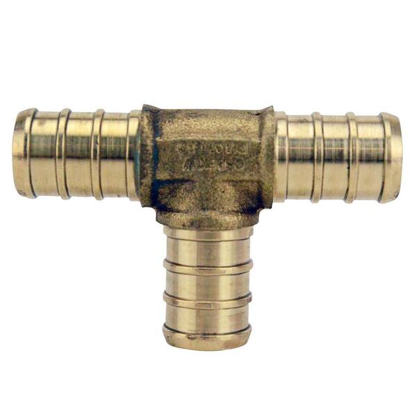 Brass Crimp Fittings 1" PEX Tees LEAD-FREE 10 