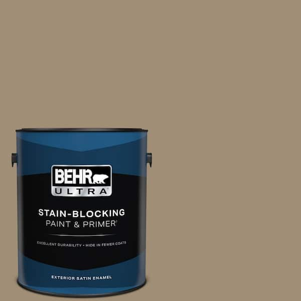 BEHR ULTRA 1 gal. #ECC-17-1 Cottage Walk Satin Enamel Exterior Paint & Primer