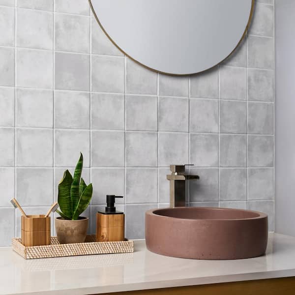 新品 House on the Hill S/S Tee ( Tile )100 Ivy Hill Tile Angela Harris Sicilia Terra Crema 7.87 in. x