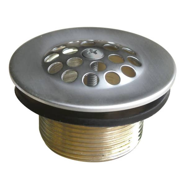 Kingston Brass Made To Match Drain Strainer Tub Strainer Drain in Brushed Nickel without Overflow