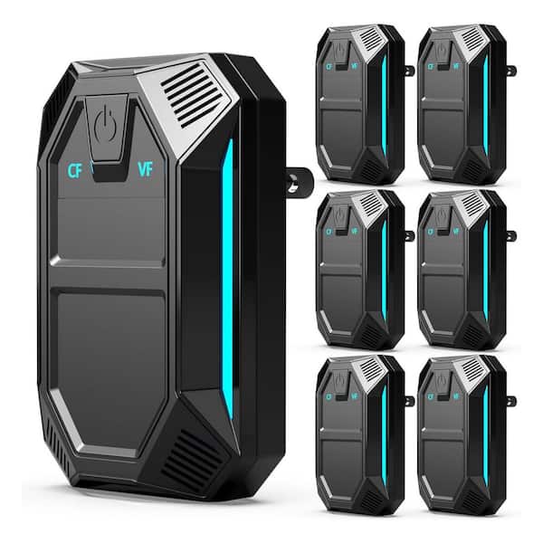 5-Watt Electronic Indoor/Outdoor Pest Repellent for Roach, Rodent, Mouse, Bugs with 2 Mode Switching, 6-Pack