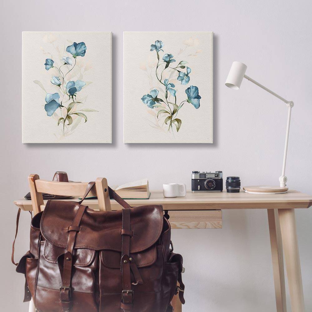 Blue Botanical Herbs by Susan Jill 2 Piece Unframed Nature Graphic Art Print 30 in. x 24 in. price history on PriceWatchPro