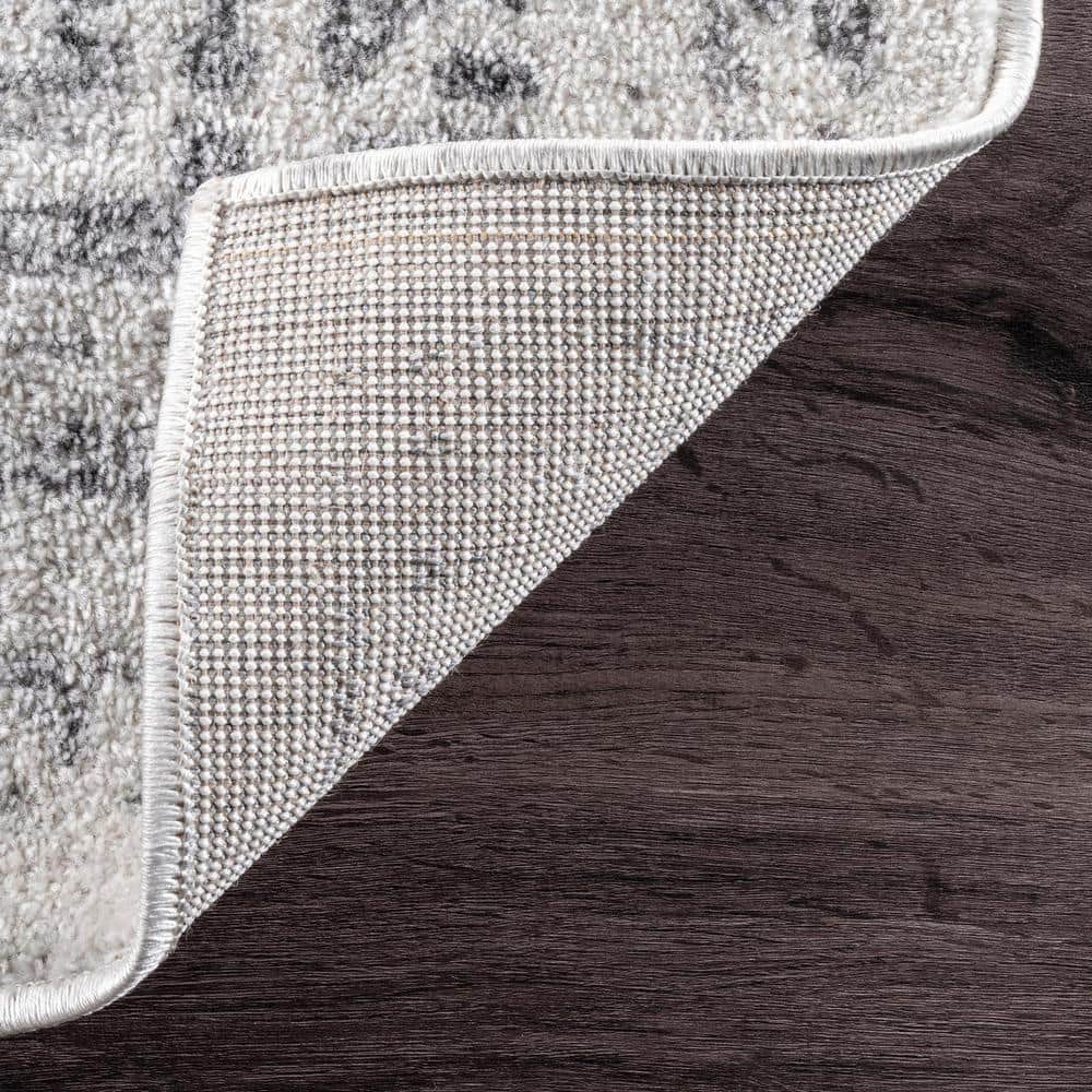 Arlena Gray Synthetic Vintage Distressed Area Rug