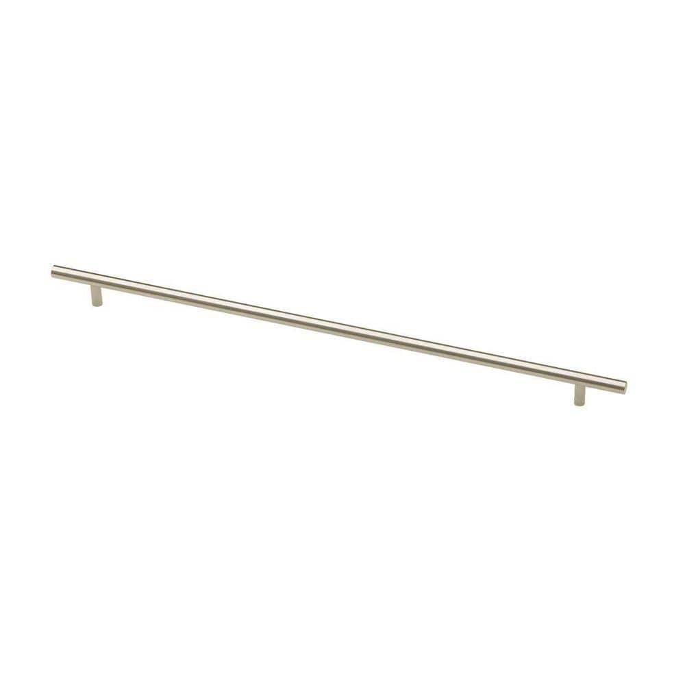 Solid Bar 17-5/8 in. (448 mm) Modern Cabinet Drawer Pull in Stainless Steel