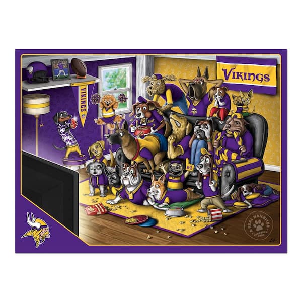 Minnesota Vikings Purebred Fans 18'' x 24'' A Real Nailbiter 500-Piece  Puzzle