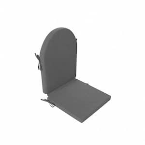 Addison 1 Piece 20.3 in. x 47 in. Beige Outdoor Patio Adirondack Chair Seat Pillow Cushion in Gray