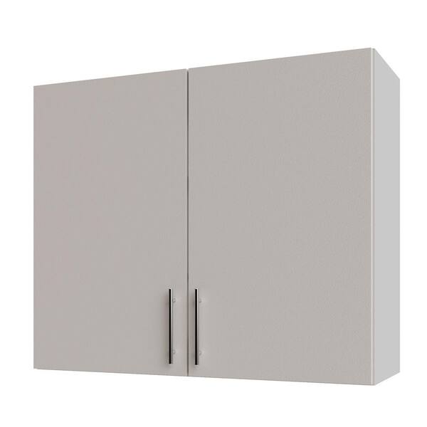 Miami Shoreline Gray Matte 36 in. x 12 in. x 30 in. Flat Panel Stock Assembled Wall Kitchen Cabinet