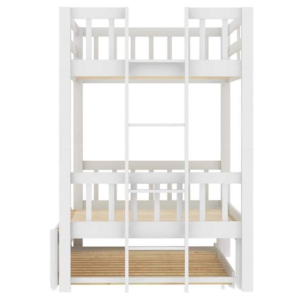 Gosalmon White Twin Over Bunk Bed, Raymour And Flanigan Bunk Beds Twin Over Full Set