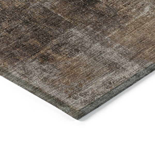 Chantille Machine Washable Indoor/Outdoor Abstract ACN1980 Brown 10 ft. x 14 ft. Area Rug