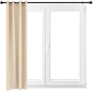 Beige 52 x 120 in. (1.32 x 3 m) Indoor/Outdoor Blackout Curtain Panel with Grommet Top
