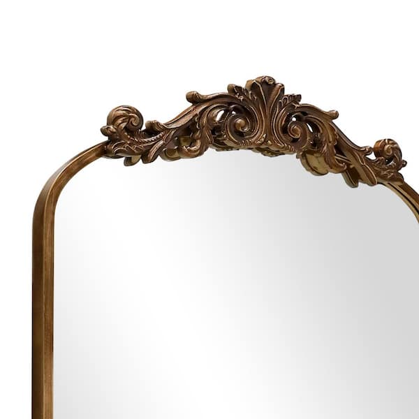 LuxHomez Copper Vintage 24 in. W x 35.8 in. H Arched Metal Frame