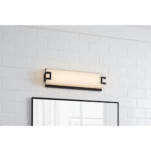 Grandale 17.25 in. 1-Light Coal LED Bathroom Vanity Light Bar