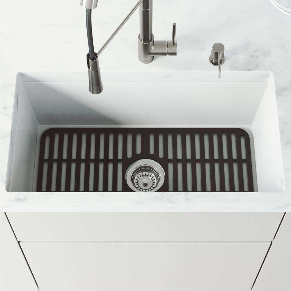 Matte Black Silicone Kitchen Sink Protective Grid