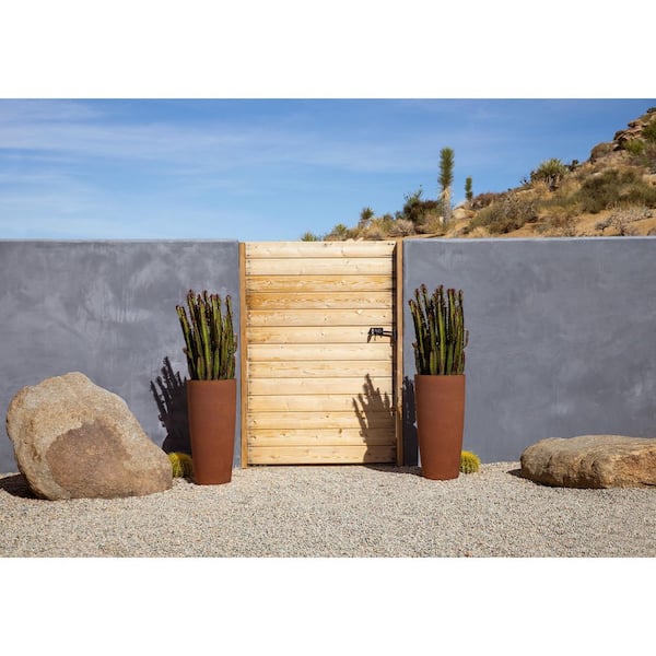 Patina Series Selena 28 in. Plastic Planter (2 Pack)