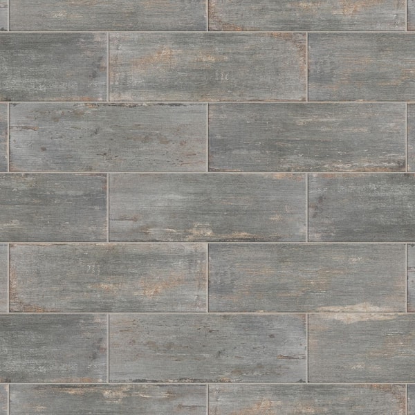 Retro Nero 8-1/4 in. x 23-1/2 in. Porcelain Floor and Wall Tile (11.12 sq. ft./Case) Retro Nero 8-1/4 in. x 23-1/2 in. Porcelain Floor and Wall Tile (11.12 sq. ft./Case)