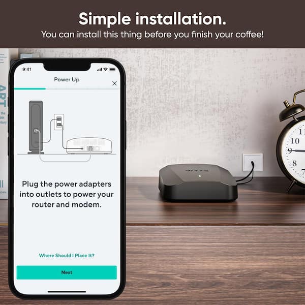 Wyze AXE5400 Tri-Band Wi-Fi 6E Mesh Router Pro, Covers up to 4000 sq. ft. w/ Wired Backhaul, 2 x 1 Gbps Ports - (2-Pack)