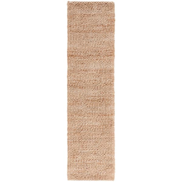 Natural Fiber 2 ft. x 9 ft. Natural Woven Marle Runner Rug