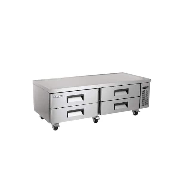 16 cu. ft. 4-Drawer Chef Base Commercial Specialty Refrigerator in Stainless Steel