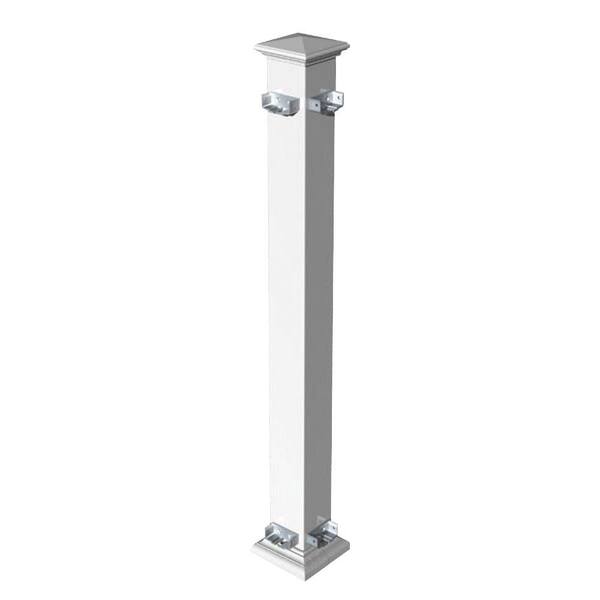 RDI 3-3/4 in. x 3-3/4 in. x 3 ft. Fence Corner Post Assembly for 36 in. High Railing