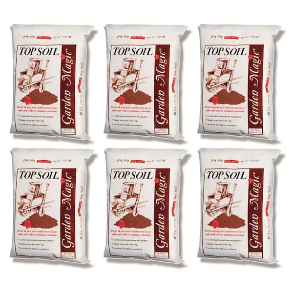 40 lbs. Bag Garden Magic Organic Planting Potting Soil (6-Pack)