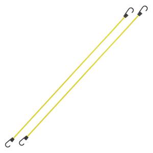 48 in. Standard Yellow Bungee Cord with Hooks - 2 pack