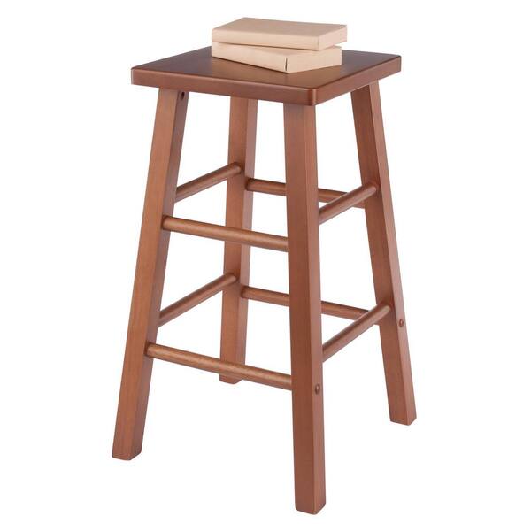 WINSOME WOOD Carrick 24 in. Wood Counter Stool in Teak Finish