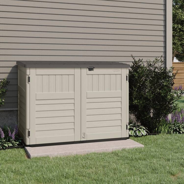 Suncast Stow-Away 5 ft. x 3 ft. Resin Horizontal Storage Shed (22.30 sq. ft.)