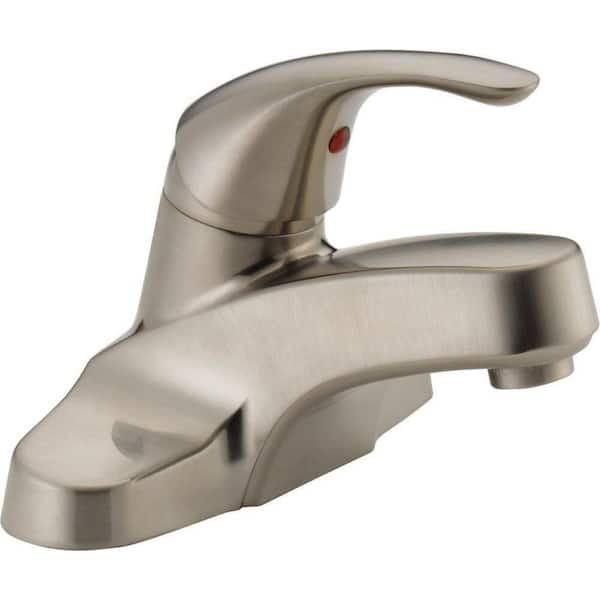 Core 4 in. Centerset Single-Handle Bathroom Faucet in Brushed Nickel
