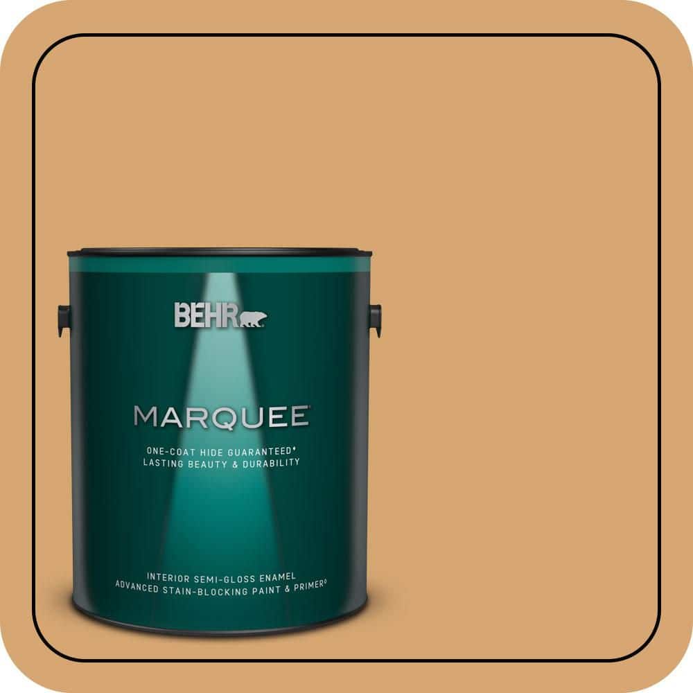 BEHR MARQUEE 1 gal. #M250-4 Cake Spice Semi-Gloss Enamel Interior Paint ...