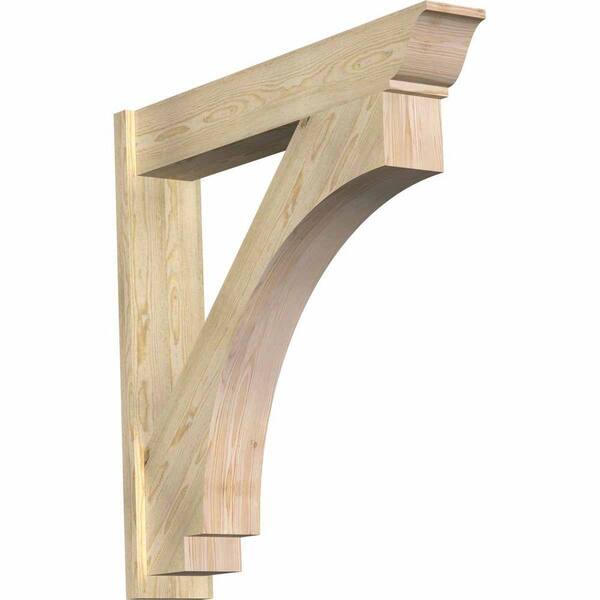 Ekena Millwork 8 in. x 44 in. x 44 in. Douglas Fir Imperial Traditional Rough Sawn Outlooker
