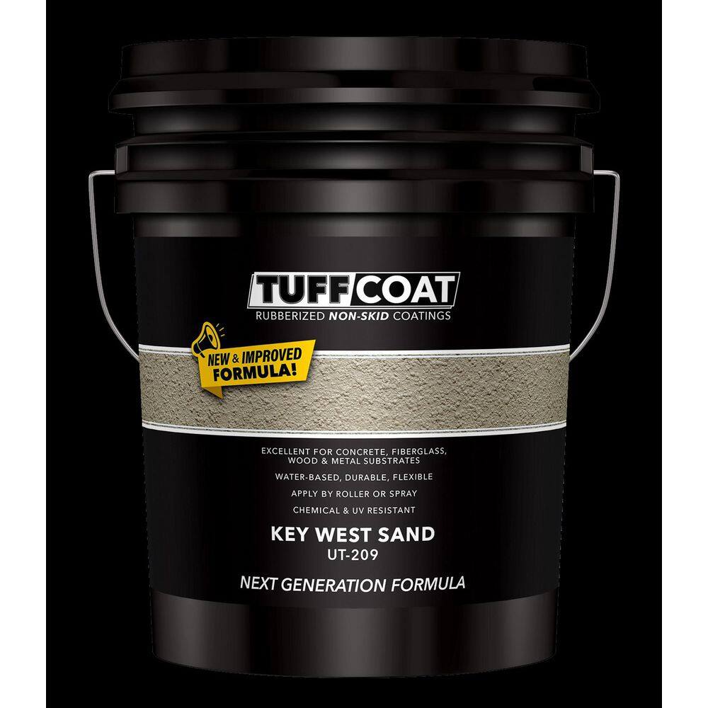 Tuff Sand TUFF COAT UT-209 5-Gl Key West Sand Interior/Exterior, Concrete/Wood ...