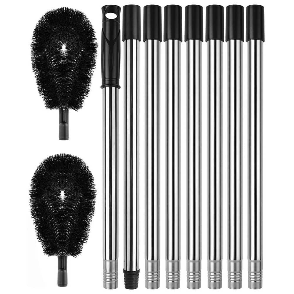 10.5 ft. Black Rain Gutter Cleaning Brush with Pole, Stainless steel tube and nylon brush head, Leaf Cleaning Tool price history on PriceWatchPro