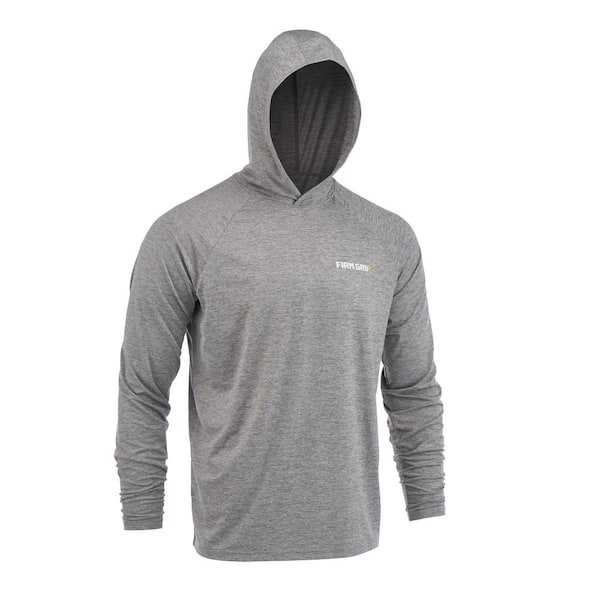 FIRM GRIP Men's Large Gray Performance Long Sleeved Hoodie Shirt 63627-08 -  The Home Depot