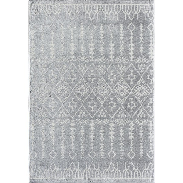 Gabriel Grey Diamond 2'6"x8' Transitional Area Rug
