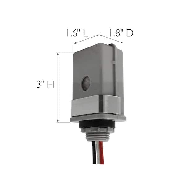 Stem Mount 120-Volt Outdoor Photocell with Dusk to Dawn Sensor